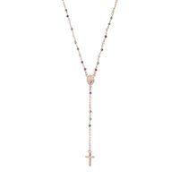 Collana Amen Donna Rosari in Argento Cristallo CRO25RMU4 - CRO25RMU4